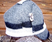 Gray wool hat